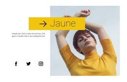 Page Web Pour Couleur Tendance Jaune