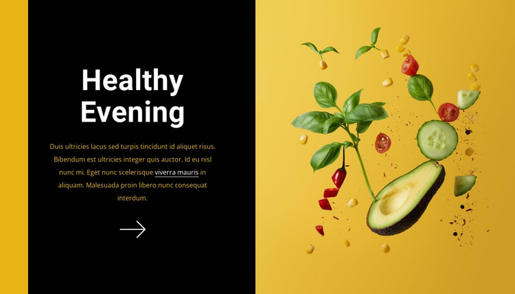 Healthy evening Html Website Builder