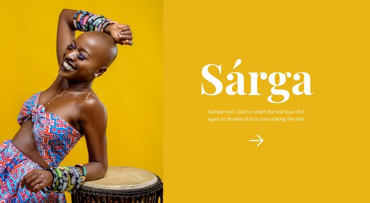 Világos afrikai stílus HTML Sablon