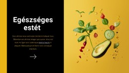 Exkluzív Webhelytervezés Egészséges Estét Számára