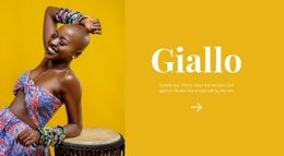 Stile Africano Luminoso - HTML Site Builder