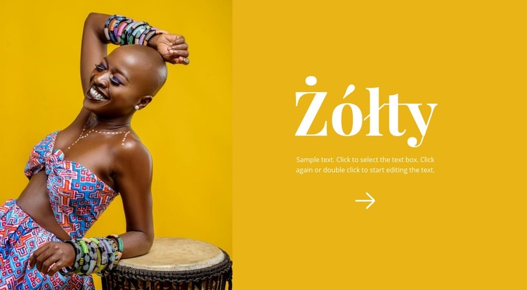 Jasny afrykański styl Projekt strony internetowej
