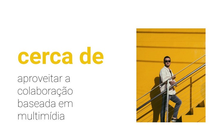 Sobre o crescimento da carreira Maquete do site