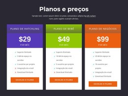 Planos E Preços Modelo