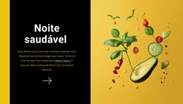 Noite Saudavel Modelo De Site CSS Gratuito