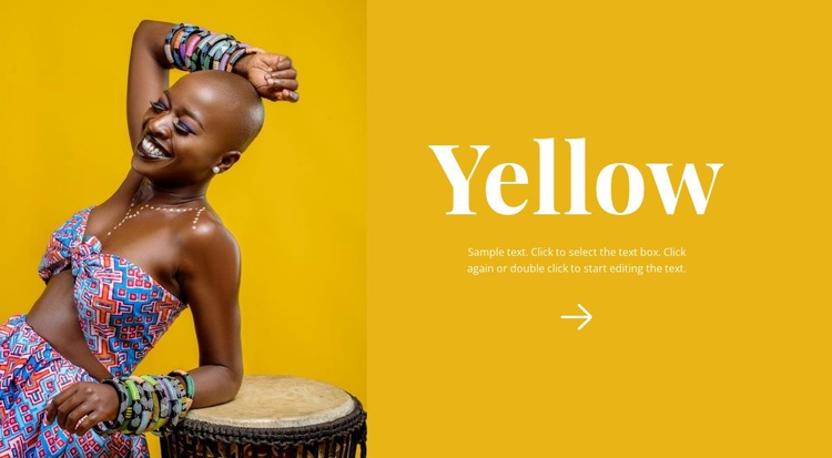 Ljus afrikansk stil Html webbplatsbyggare