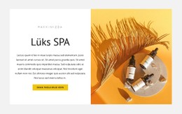 En Lüks Spa Ücretsiz CSS Şablonu