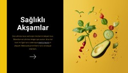 Sağlıklı Akşamlar Için Premium HTML5 Şablonu