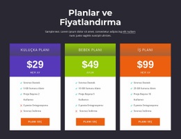 Planlar Ve Fiyatlandırma