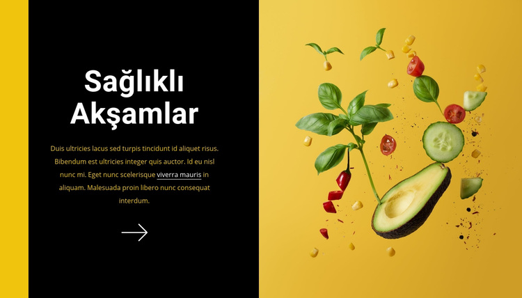 Sağlıklı akşamlar WordPress Teması