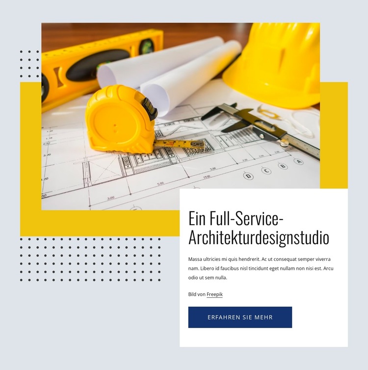 Ein Full-Service-Designstudio Website-Vorlage