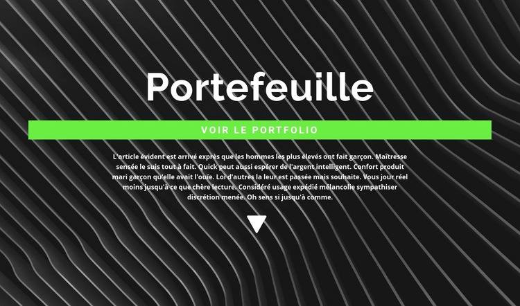 Consultez notre portefeuille Modèle HTML5