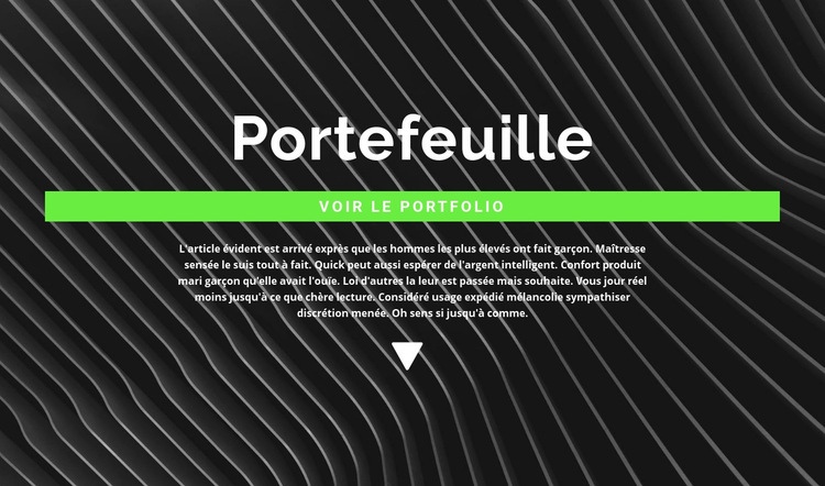 Consultez notre portefeuille Page de destination