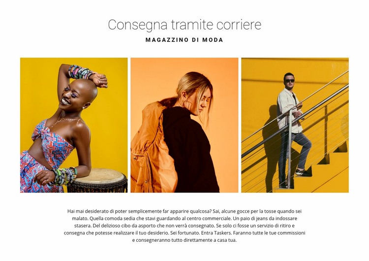 Galleria con moda brillante Modelli di Website Builder