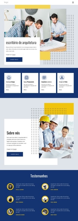 O Centro De Arquitetura - Modelo HTML5 Para Download Gratuito