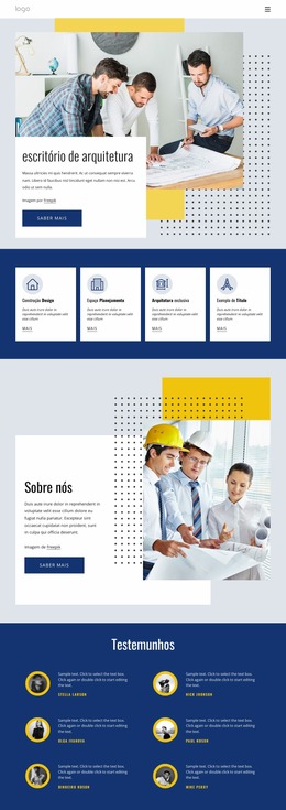 O Centro De Arquitetura - Modelo Joomla Moderno