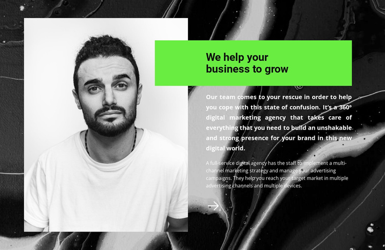 Your business consultant Landing Page