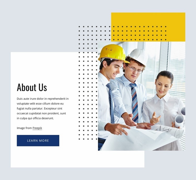 Architecture research office Wix Template Alternative