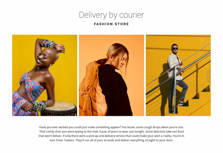 Gallery with bright fashion WordPress Website Builder