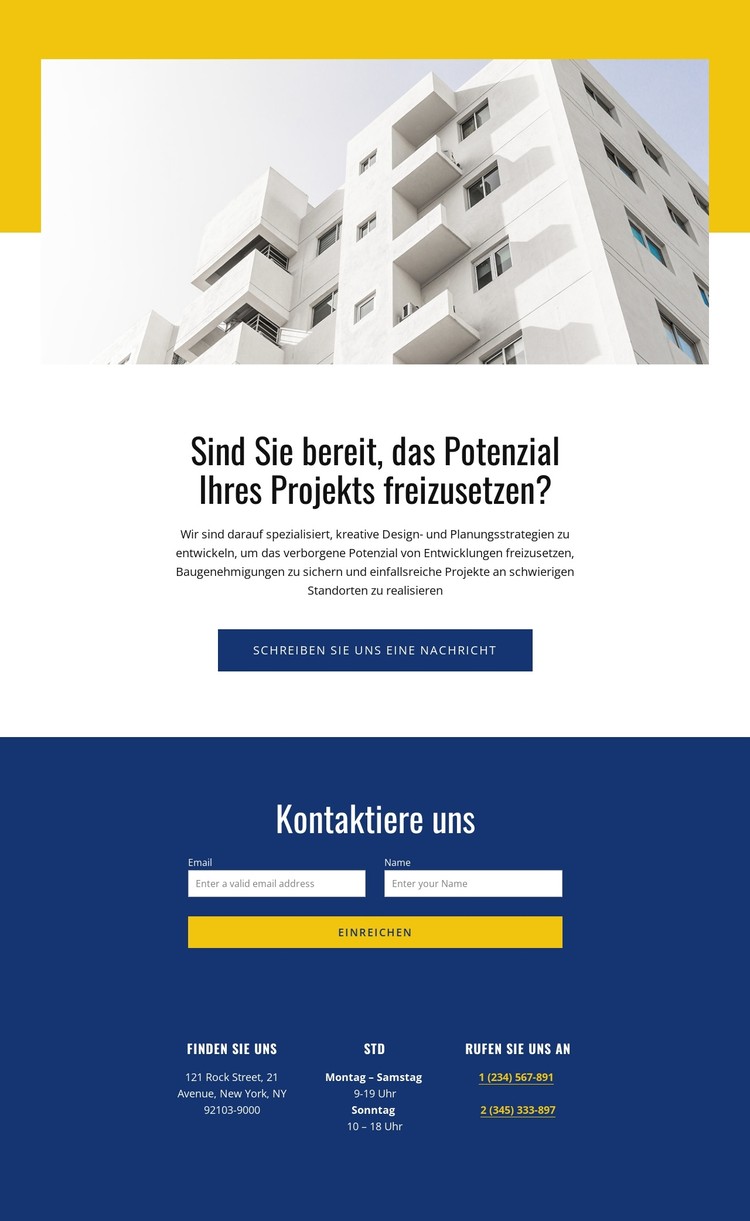 Architektur- und Designbüro CSS-Vorlage