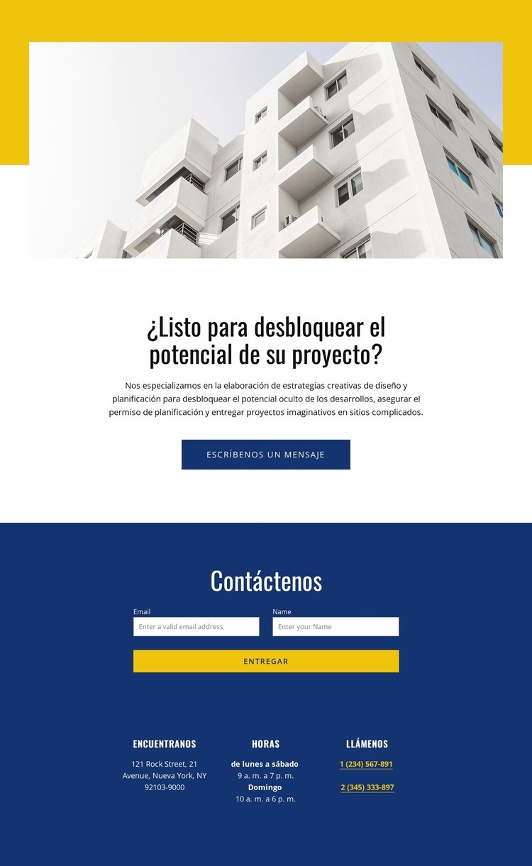 estudio de arquitectura y diseño Maqueta de sitio web