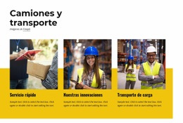 Logística Y Almacenaje Plantillas De Sitios Web De Transporte