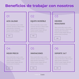 Beneficios De Trabajar Con Nuestros Consultores - Plantilla De Página De Destino