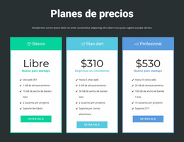 Plantilla Joomla Exclusiva Para Bloque De Precios Receptivo