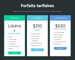 Créez Votre Propre Site Web Pour Bloc De Tarification Réactif