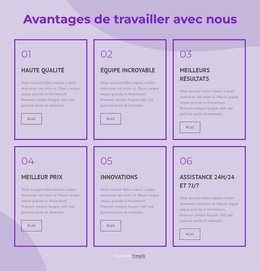 Avantages De Travailler Avec Nos Consultants - Modèle De Page De Destination