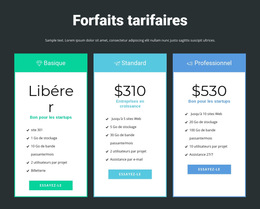 Bloc De Tarification Réactif – Téléchargement Du Modèle De Site Web