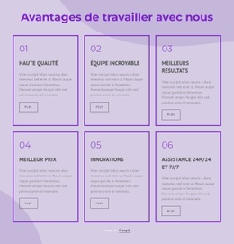 Avantages De Travailler Avec Nos Consultants : Thème D'Une Page