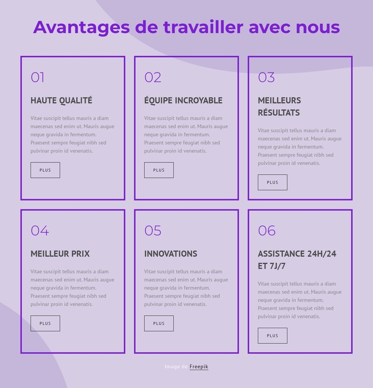 Avantages de travailler avec nos consultants Thème WordPress