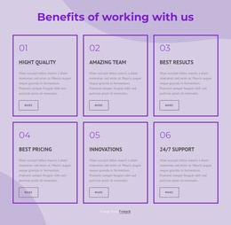 Benefits Of Working With Our Consultants - Landing Page Template
