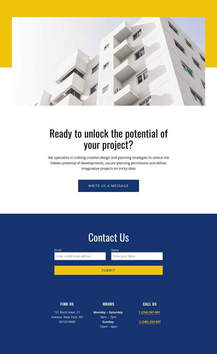 Architecture and design firm HTML5 Template