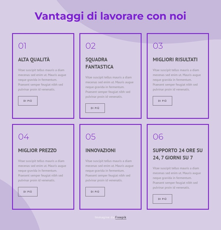 Vantaggi di lavorare con i nostri consulenti Modello CSS