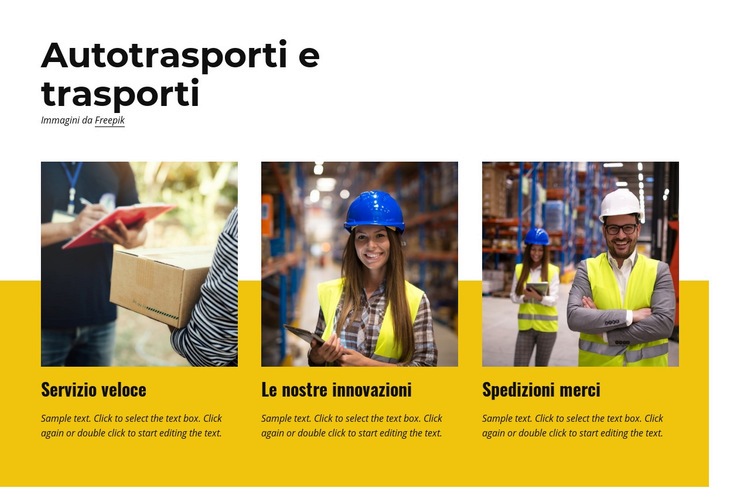 Logistica e magazzinaggio Modello