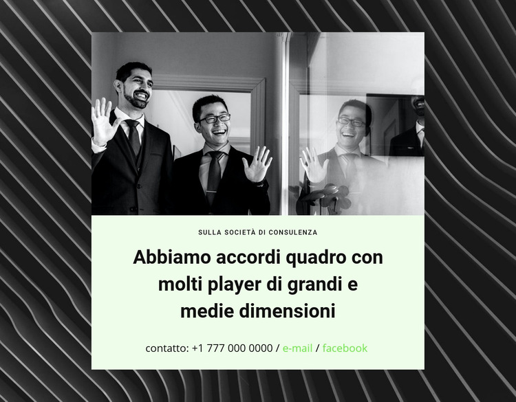 Tutto inizia con l'idea Modello di sito Web