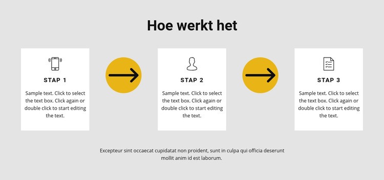 Drie stappen om te werken HTML5-sjabloon