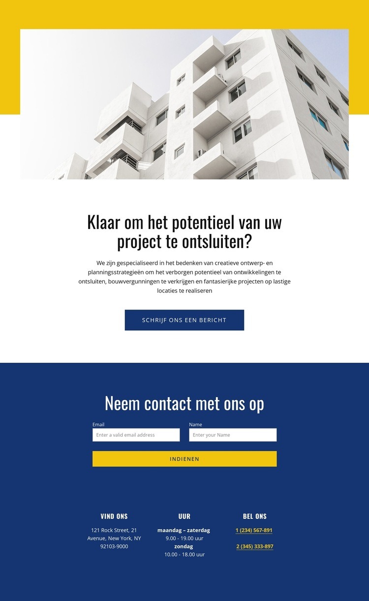 Architectuur- en ontwerpbureau Website ontwerp