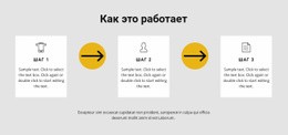 Три Шага К Работе – Креативный Многоцелевой Шаблон