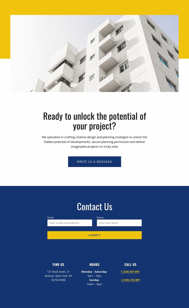 Architecture and design firm Website Builder Templates