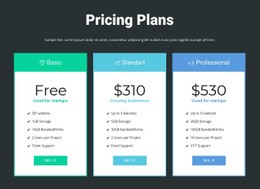 Responsive Pricing Block