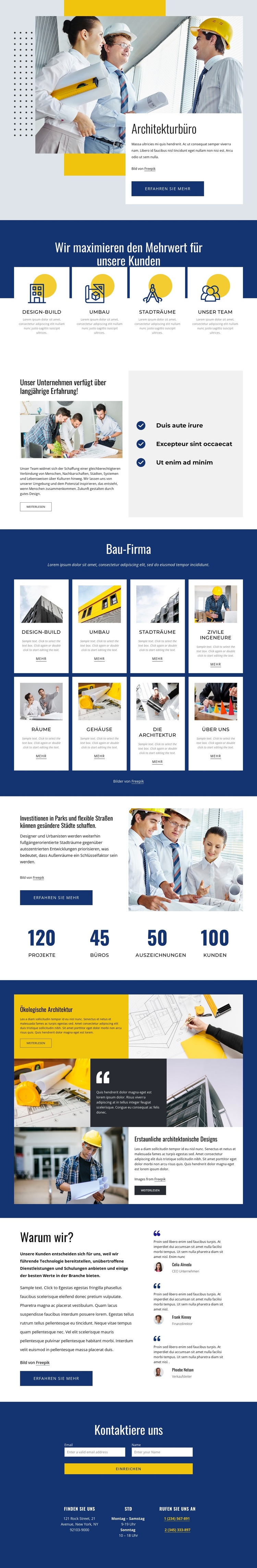 Architektur, Design & Technik WordPress-Theme