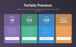 4 Formules Tarifaires - Online HTML Page Builder