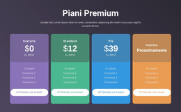 4 Piani Tariffari - Tema WordPress