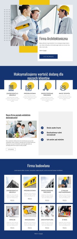 Architektura, projektowanie i technologia Motywy WordPress