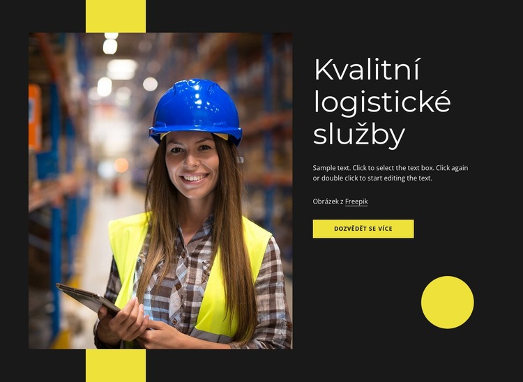 Kvalitní logistické služby Téma WordPress