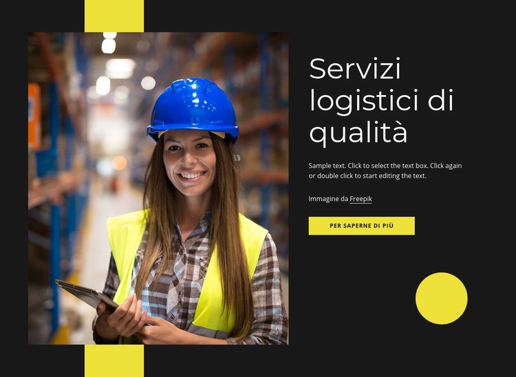 Servizi logistici di qualità Modello HTML5