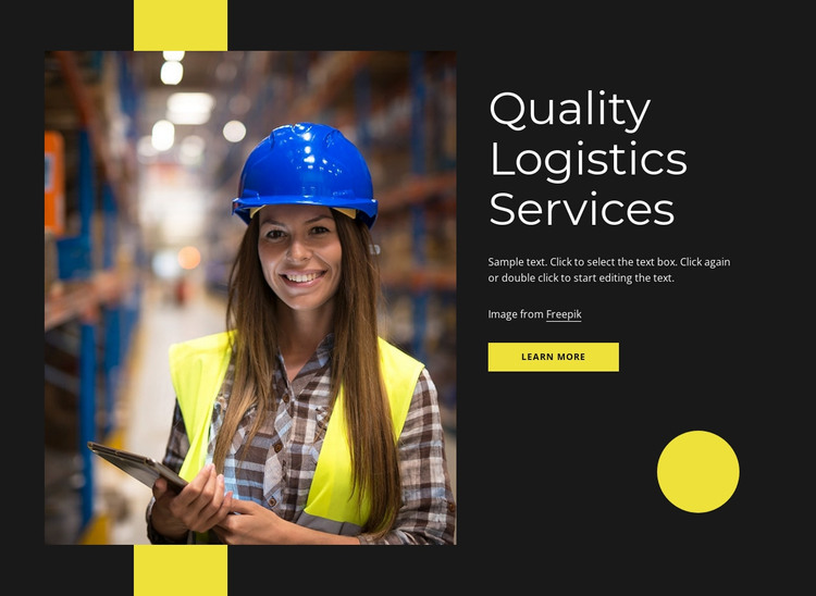 Quality logistics services Web Design